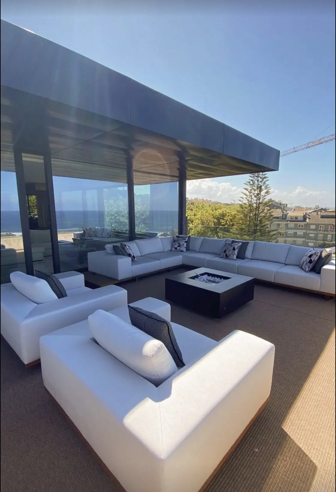 Penthouse Foz — vista principal, design de interiores por Vitta no Porto, Portugal